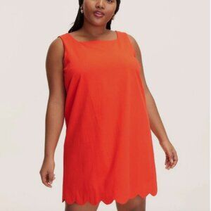NWT Kate Spade New York X Target Scalloped Mini Shift Dress Bright Red (Size M)